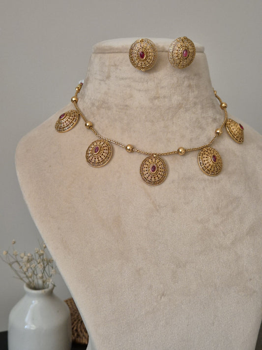 Yukti Temple Necklace Set