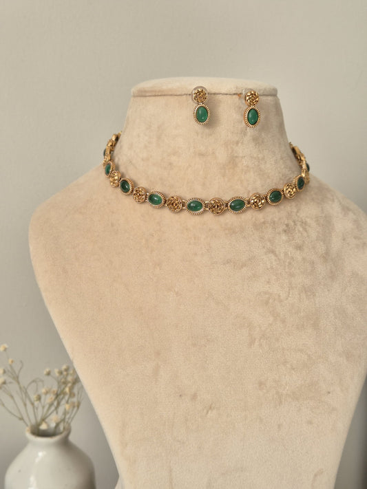 Swarna Temple Necklace Set