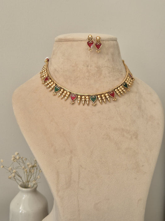 Anandini Temple Necklace Set