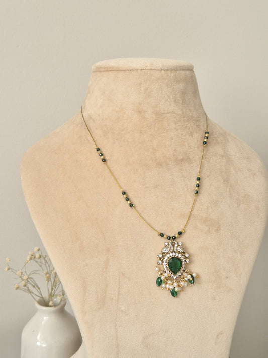 Shubhra Temple Invisible Chain Necklace