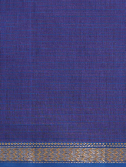 Purple & Pink Maheshwari Saree with Blouse Piece