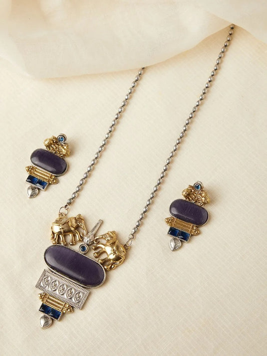 Ishvika Necklace Set by Naitri - Necklace