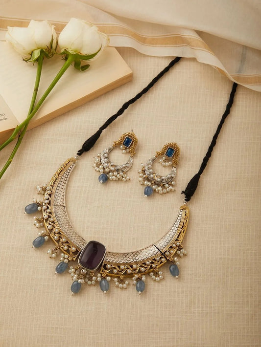 Lalitha Necklace Set by Naitri - Necklace