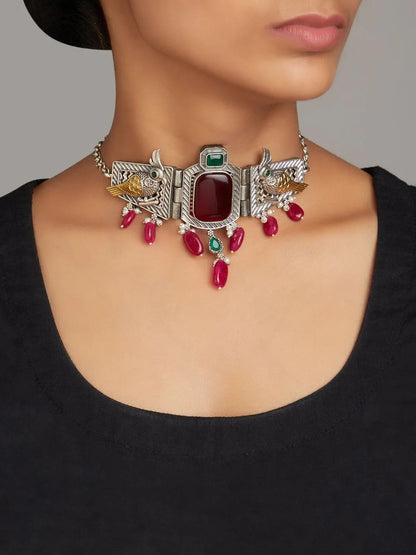Hemangi Necklace Set by Naitri - Necklace