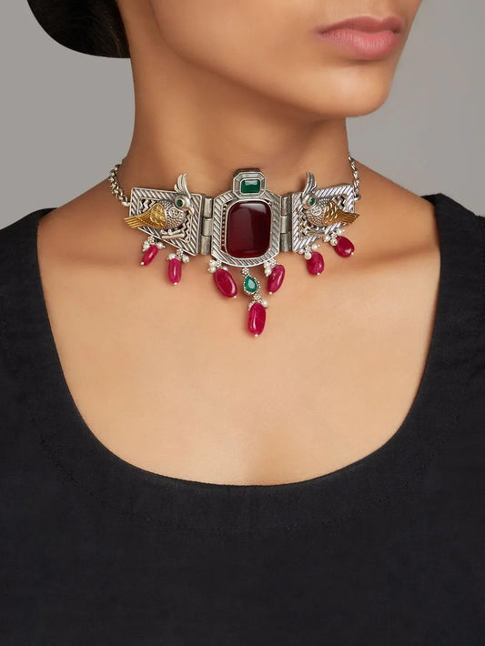Hemangi Necklace Set by Naitri - Necklace